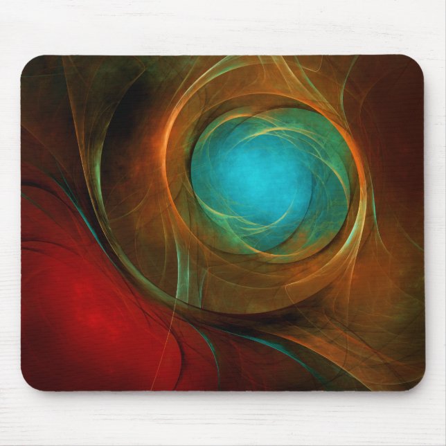 Blue Eye Modern Abstract Fine Art Cool Pattern #16 Mouse Pad (Front)