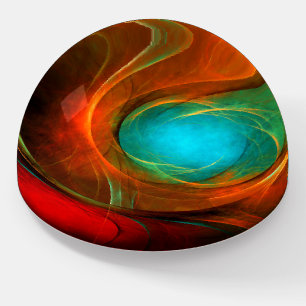 Blue Eye Modern Abstract Fine Art Cool Pattern #16 Paperweight