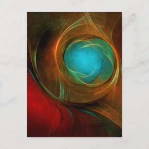 Blue Eye Modern Abstract Fine Art Cool Pattern #16 Postcard