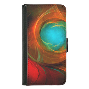 Blue Eye Modern Abstract Fine Art Cool Pattern #16 Samsung Galaxy S5 Wallet Case
