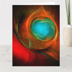 Blue Eye Modern Abstract Fine Art Cool Pattern #16 Thank You Card