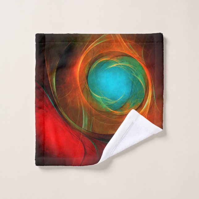 Blue Eye Modern Abstract Fine Art Cool Pattern #16 Wash Cloth (Wash Cloth)