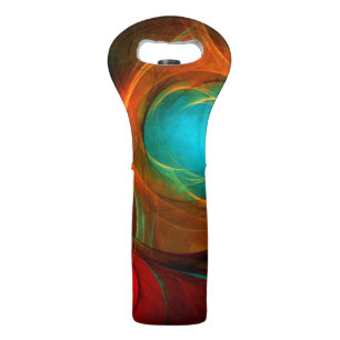 Blue Eye Modern Abstract Fine Art Cool Pattern #16 Wine Bag