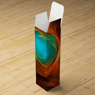 Blue Eye Modern Abstract Fine Art Cool Pattern #16 Wine Box