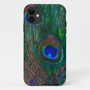 Blue Eye Peacock Feathers Stylish Decor iPhone 11 Case