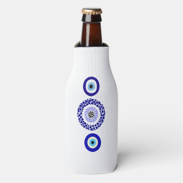 Blue Eye Protection Koozie (Bottle Front)