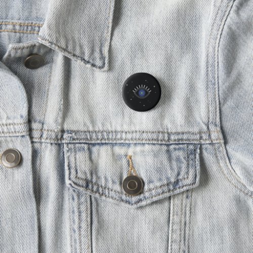 Blue eye protection talisman evil eye button