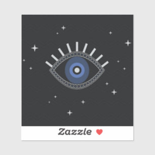 Blue eye protection talisman evil eye sticker