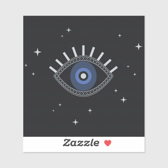 Blue eye protection talisman evil eye sticker (Sheet)