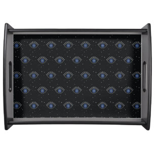 Blue eye protection talisman, good luck  serving tray