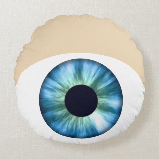 Blue Eye Round Pillow (Front)