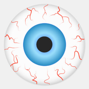 Shooting Eyeball Sticker – FLAT BLAK GALLERY