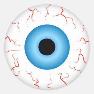 Blue Eye Stickers, Zazzle