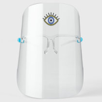 Blue eye, third eye open, Face Shield