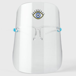 Blue eye, third eye open, Face Shield