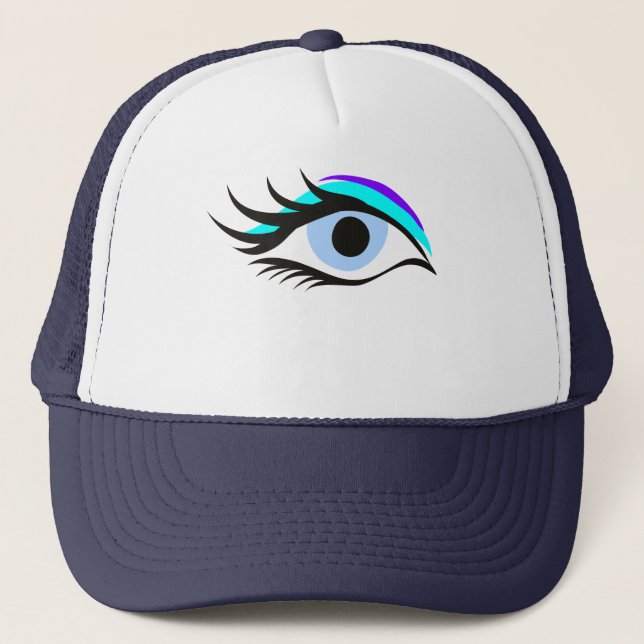 Blue eye  trucker hat (Front)