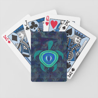 Blue Eye Turtle Bicycle Playing Cards