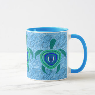 Blue Eye Turtle Mugs