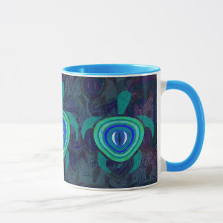 Blue Eye Turtle Mugs