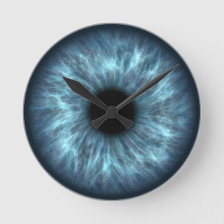Blue eye wall clock