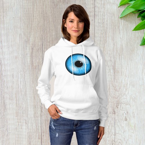 Blue Eye Womens Hoodie