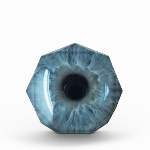 Blue eyeball acrylic award