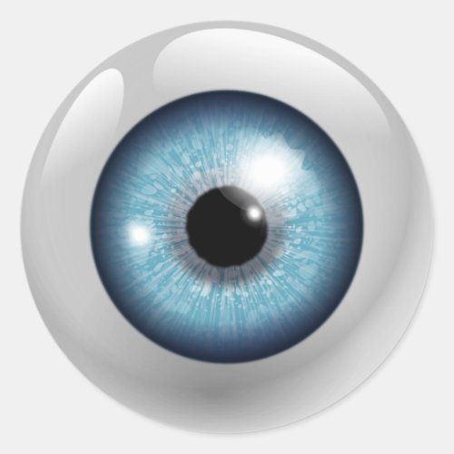 Blue Eyeball Classic Round Sticker