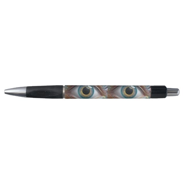 Blue Eyeball Fractal Art, Pen (Front)