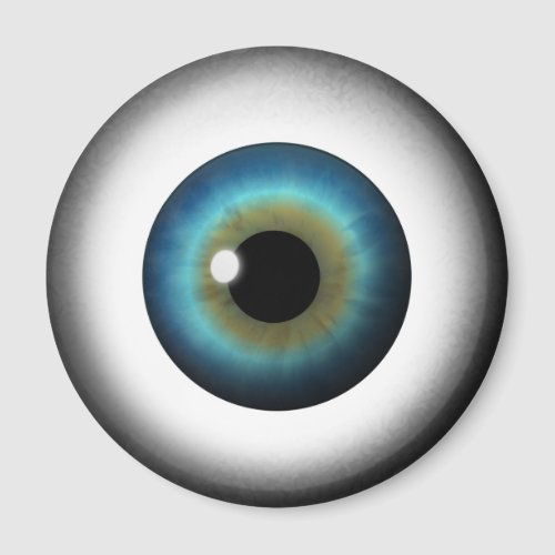 Blue Eyeball Iris Eye Cool Custom Round Magnets