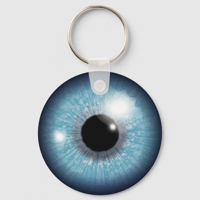 Blue Eyeball Keychain (Front)