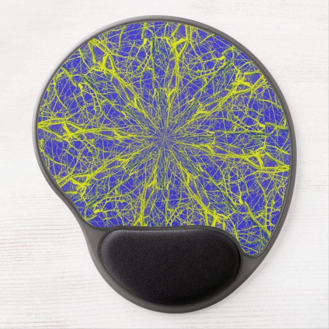 Blue Eyeball Maze Gel Mousepad (Front)