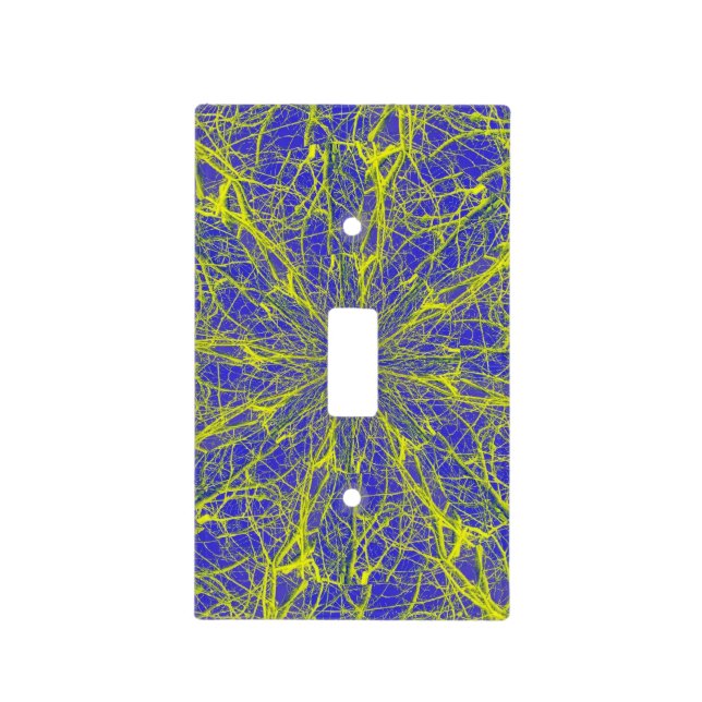 Blue Eyeball Maze Light Switch Cover (Front)