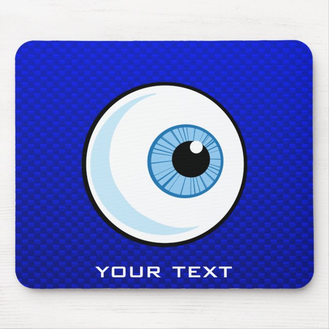 Blue Eyeball Mouse Pad (Front)