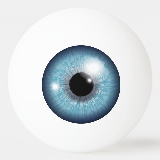 Blue Eyeball  Ping Pong Ball (Back)