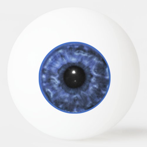 Blue Eyeball Ping Pong Ball