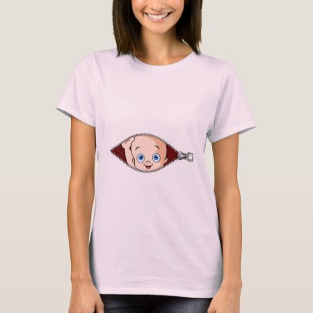 Blue Eyed Baby Peeking T-shirt