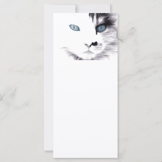 Blue Eyed Cat Bookmark (Front)