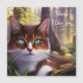 Blue Eyed Cat in the Woods *personalize* (Front)