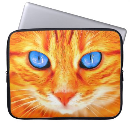 Blue-eyed Cat Laptop Sleeve