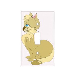 Blue Eyed Cat Light Switch Cover