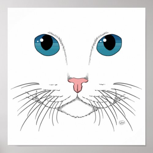 Blue Eyed Cat    Poster