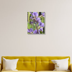 Blue-Eyed Darner Dragonfly on Purple Flowers Foam Core Photo Tile
