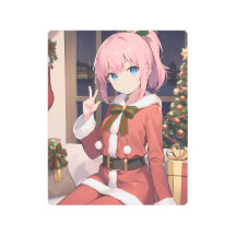 Blue-eyed female Santa