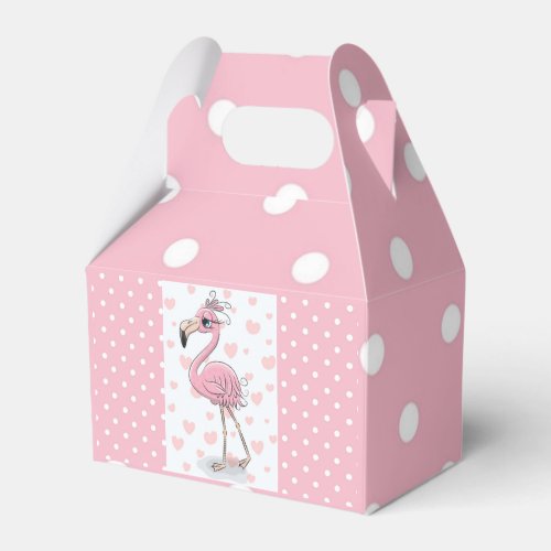 Blue Eyed Flamingo Favor Boxes