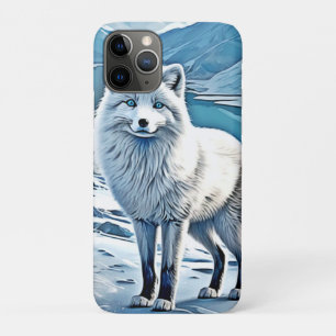 Blue-Eyed Fox Scene Design iPhone 11 Pro Case
