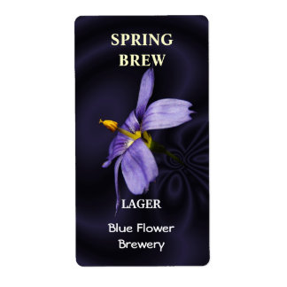 Blue Eyed Grass ~ Beer bottle Label
