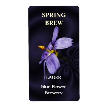 Blue Eyed Grass ~ Beer Bottle Label by Andy2302 at Zazzle