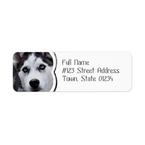 Blue Eyed Husky Mailing Labels