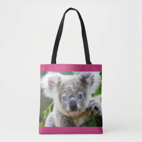 Blue_eyed Koala Tote Bag