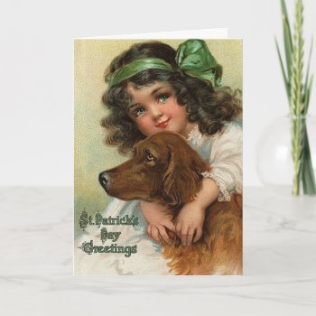 Blue-eyed Lass - St Patrick's Day Card by dchaddad at Zazzle